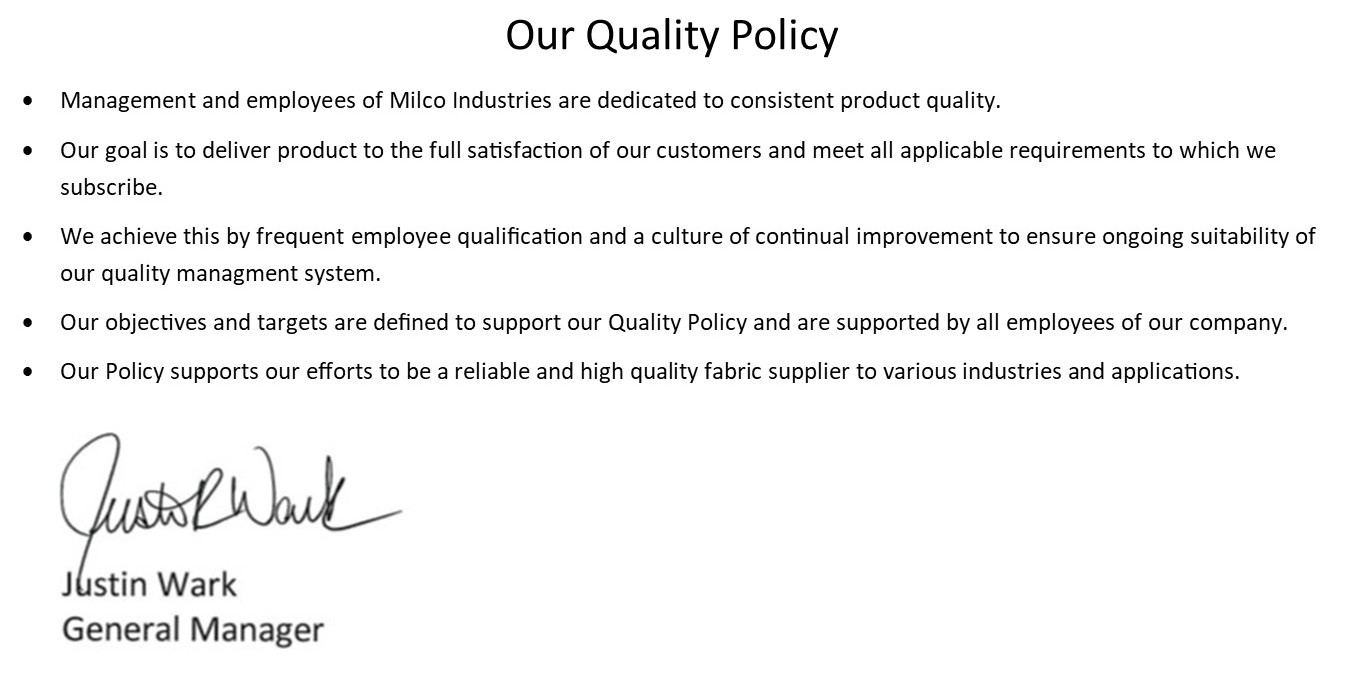 Our Process – Milco Industries